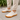 Ease barefoot slip-on shoe in cream, lifestyle view