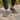 Ease barefoot slip-on shoe in gray, lifestyle view