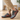 Cascade barefoot sneaker in grey with orange, worn on a wood floor at home, side view