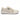 Breeze barefoot sneaker in cream mesh knit, side profile view of the ultra light upper