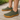 Ease barefoot slip-on shoe in green, lifestyle view