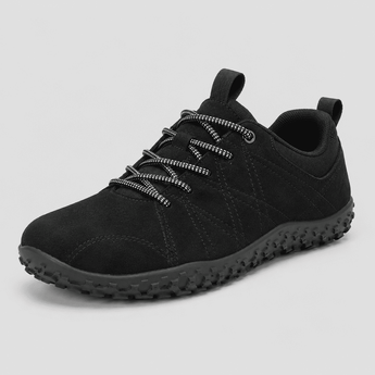 Granite barefoot shoe in black, studio