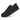 Breeze barefoot sneaker in black mesh knit, three quarter view of the wide toe box