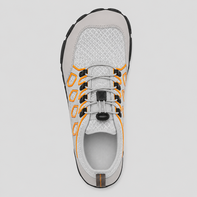 Overhead view of the Trailblazer showing its wide barefoot toe box