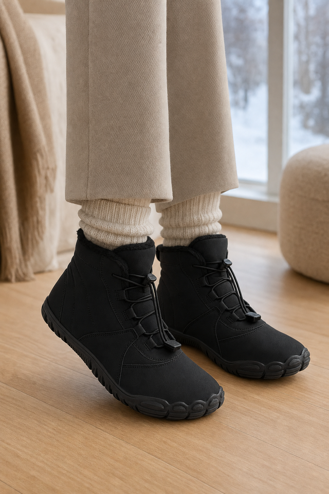 Day one, wearing the Emberfield indoors on a wooden floor