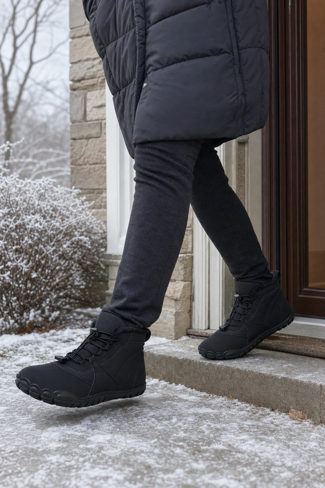 Stepping outside in the Emberfield on a cold winter day