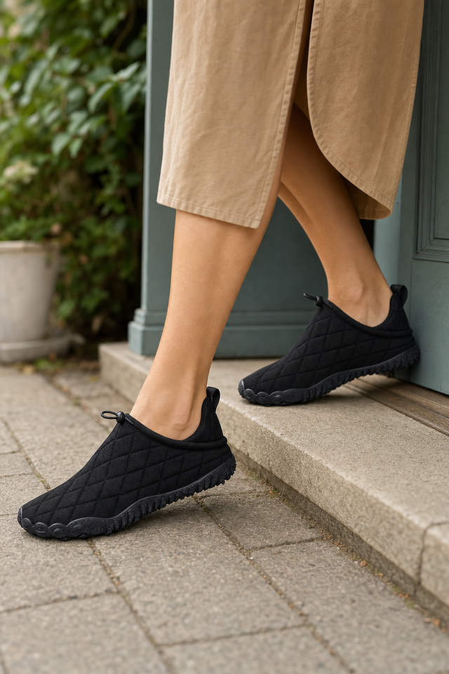 Stepping out of the front door in the Flow for a short errand