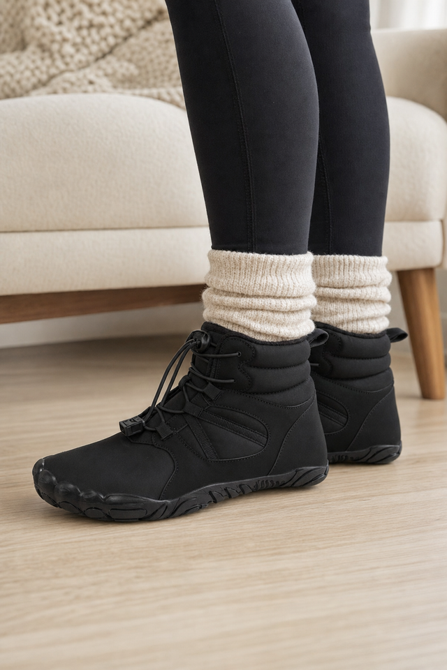 Day one, wearing the FrostVenture indoors on a wooden floor