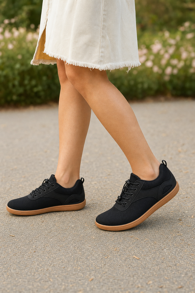 Walking easily along a path in the Grove