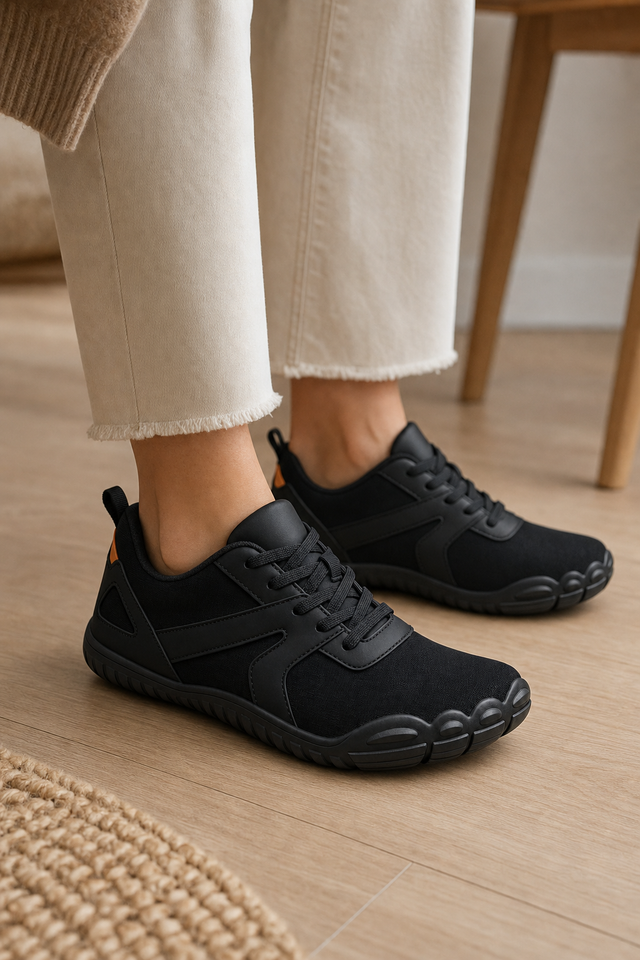 Day one, wearing the Meridian indoors on a wooden floor