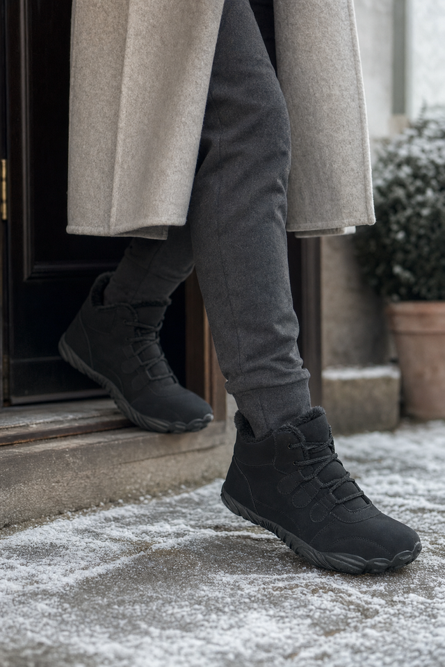 Stepping outside in the Northbound on a cold winter day