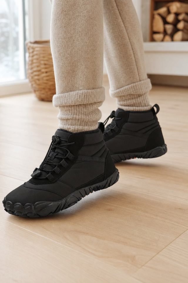 Day one, wearing the Polar indoors on a wooden floor